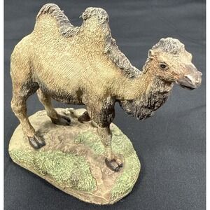 Franklin Mint Bactrian Camel Sculpture Collection 1987 Tan Wildlife Figurine VTG